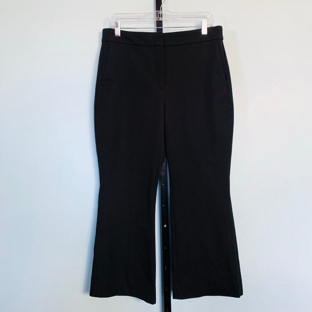 NWT J. Crew Factory Black Kelsey Flare Pant Size 12 - Picture 2 of 9